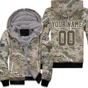 Texas Longhorns Camouflage Pattern 3D Personalized Unisex Fleece Hoodie