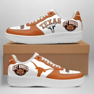 Texas Longhorns Nike Air Force Shoes Unique Football Custom Sneakers