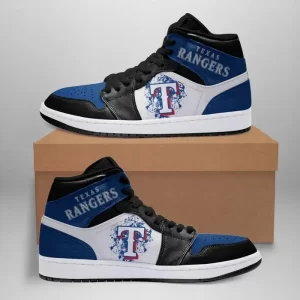 Texas Rangers 2 MLB Air Jordan 1 Sport Custom Sneakers