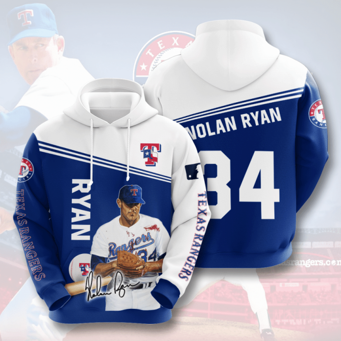 Texas Rangers 3D Hoodie