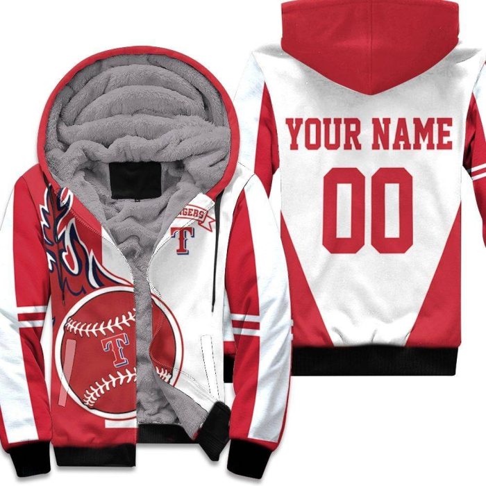 Texas Rangers 3D Personalized Unisex Fleece Hoodie