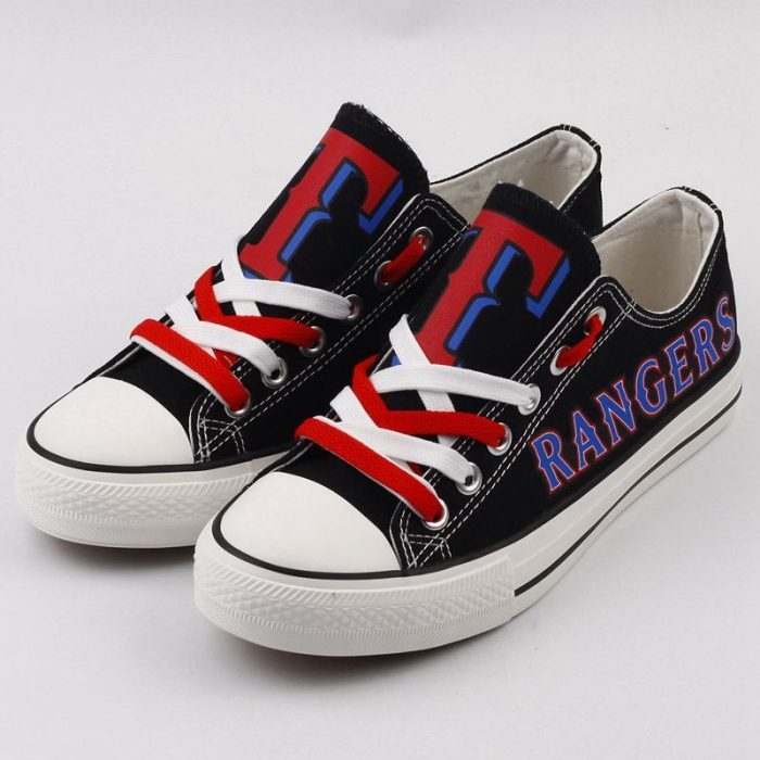 Texas Rangers MLB Baseball 2 Gift For Fans Low Top Custom Canvas Shoes