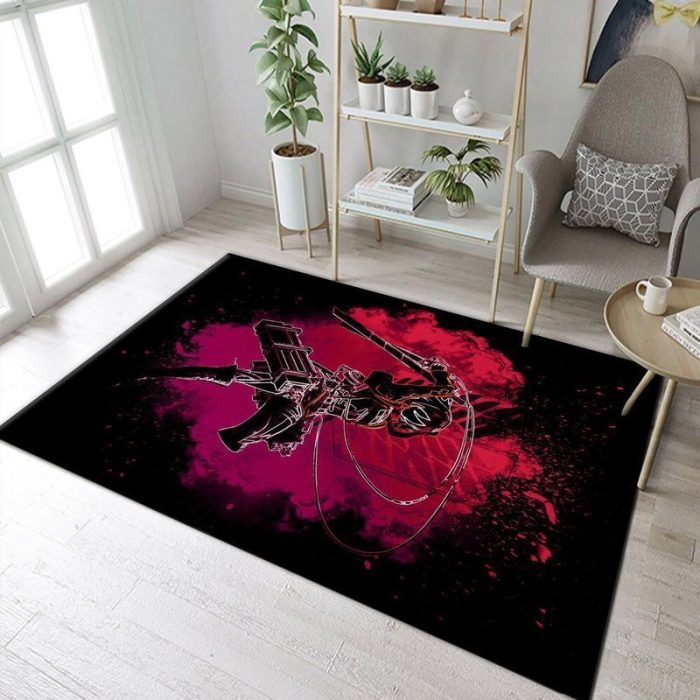 The Ackerman Clan Attack On Titan Area Rug Living Room And Bedroom Rug