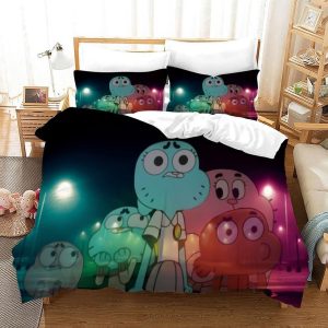 The Amazing World of Gumball #13 Duvet Cover Pillowcase Bedding Set Home Bedroom Decor