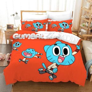The Amazing World of Gumball #2 Duvet Cover Pillowcase Bedding Set Home Bedroom Decor