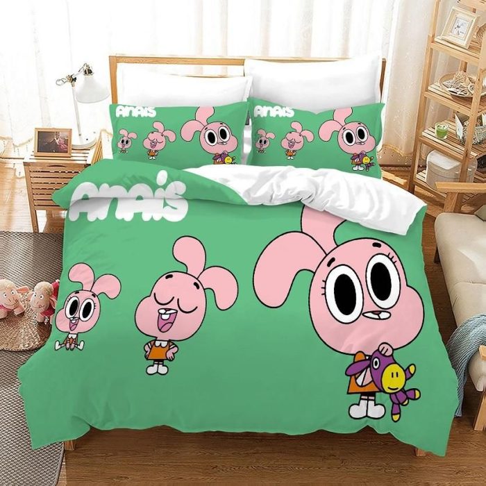 The Amazing World of Gumball #3 Duvet Cover Pillowcase Bedding Set Home Bedroom Decor