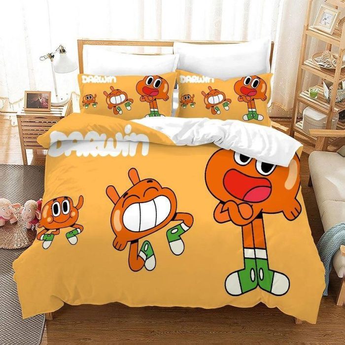 The Amazing World of Gumball #4 Duvet Cover Pillowcase Bedding Set Home Bedroom Decor