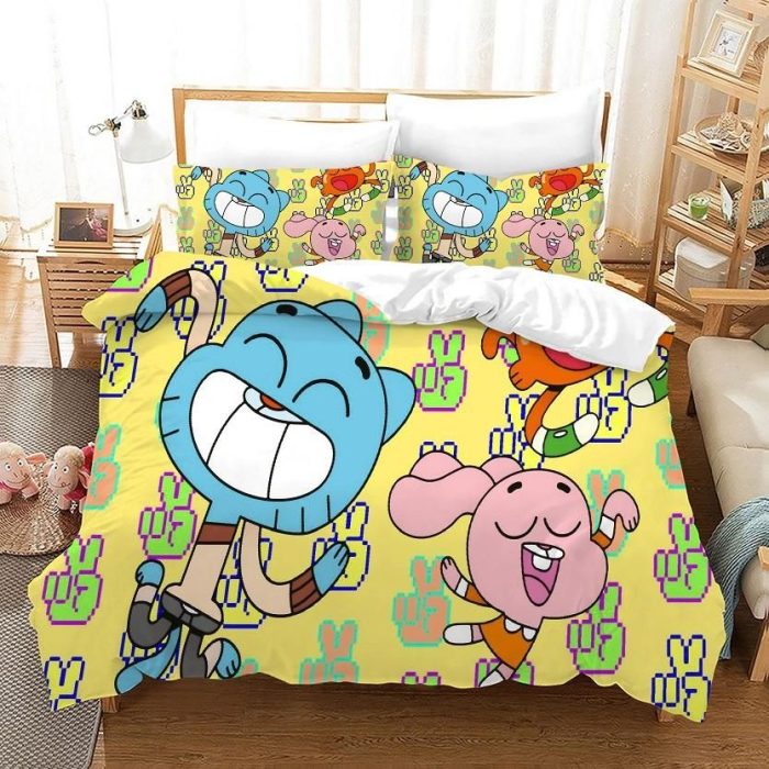 The Amazing World of Gumball #6 Duvet Cover Pillowcase Bedding Set Home Bedroom Decor