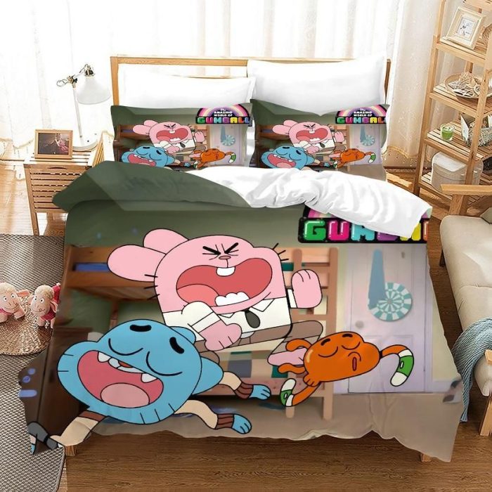 The Amazing World of Gumball #7 Duvet Cover Pillowcase Bedding Set Home Bedroom Decor