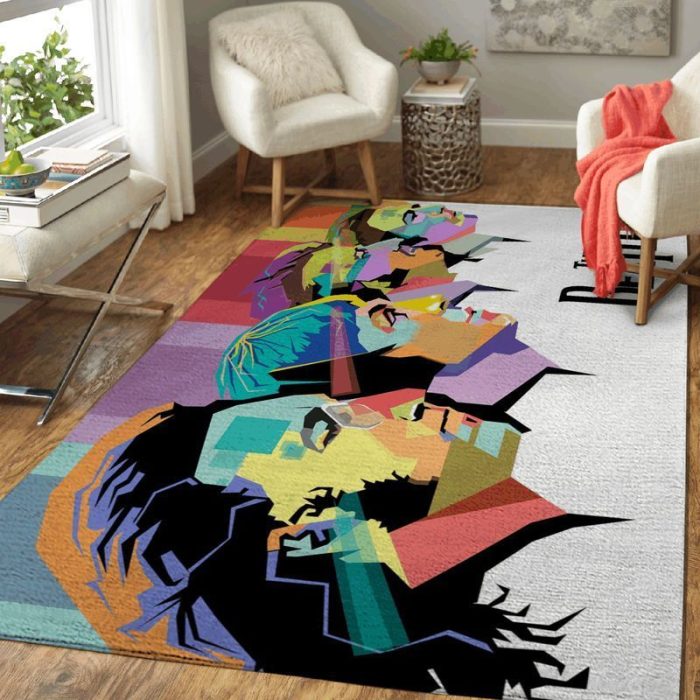 The Beatles Band 1964 Art For Beatles Fans Area Rug Living Room Rug Home Decor Floor Decor