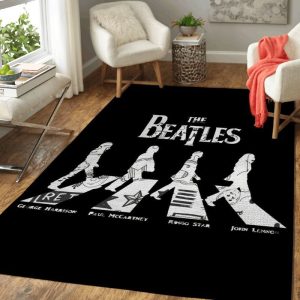 The Beatles Band Abbey Road Album English Rock Band The Beatles Area Rug Living Room Rug Home Decor Floor Decor