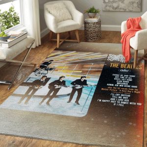 The Beatles Band Iconic Liverpool Band The Beatles Something New Area Rug Living Room Rug Home Decor Floor Decor