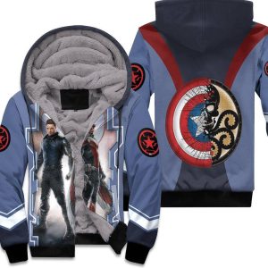The Falcon And The Winter Soldier Fight Side By Side Unisex Fleece Hoodie