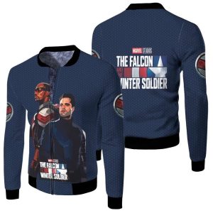 The Falcon And The Winter Soldier New Heroes Fleece Bomber Jacket