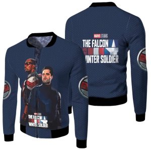 The Falcon And The Winter Soldier Painting Fleece Bomber Jacket