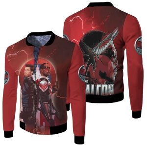 The Falcon And The Winter Soldier Real Power Of Fighting Fleece Bomber Jacket