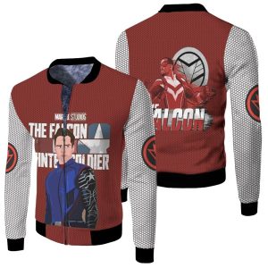 The Falcon And The Winter Soldier Superheroes Fleece Bomber Jacket