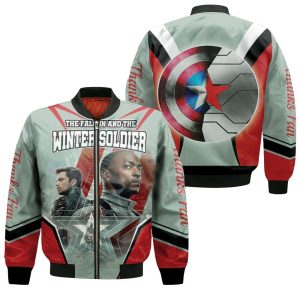 The Falcon And The Winter Soldier Teammates Real Power Bomber Jacket