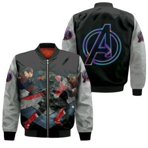 The Falcon And Winter Soldier Avengers New Era Bomber Jacket
