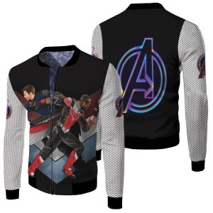 The Falcon And Winter Soldier Avengers New Era Fleece Bomber Jacket