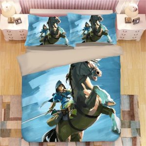 The Legend of Zelda Link #15 Duvet Cover Pillowcase Bedding Set Home Decor