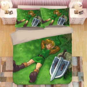 The Legend of Zelda Link #6 Duvet Cover Pillowcase Bedding Set Home Decor