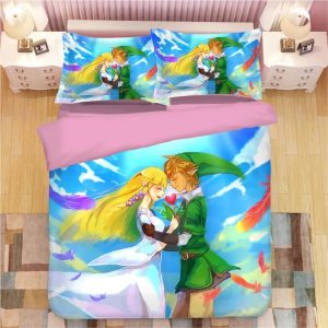 The Legend of Zelda Link #7 Duvet Cover Pillowcase Bedding Set Home Decor