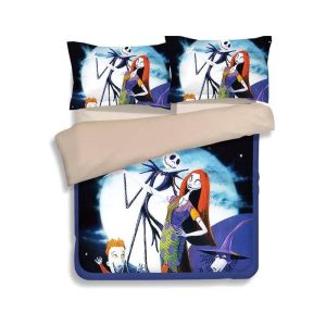 The Nightmare Before Christmas Jack Skellington #1 Duvet Cover Pillowcase Bedding Set