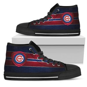 The Shield Chicago Cubs MLB Custom Canvas High Top Shoes