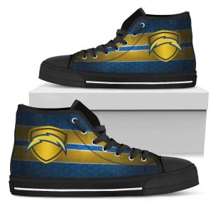 The Shield Los Angeles Chargers NFL Custom Canvas High Top Shoes