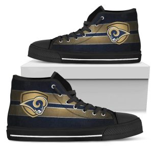 The Shield Los Angeles Rams NFL Custom Canvas High Top Shoes