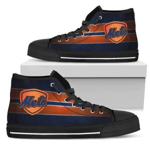 The Shield New York Mets MLB Custom Canvas High Top Shoes