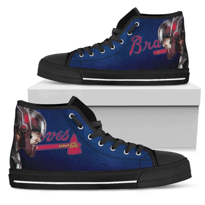 Thor Atlanta Braves MLB Custom Canvas High Top Shoes