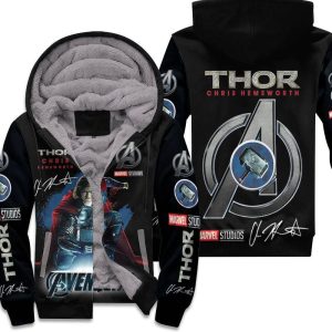 Thor Chris Hemsworth Studios Avengers Signed For Fan 3D Unisex Fleece Hoodie
