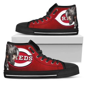 Thor Cincinnati Reds MLB Custom Canvas High Top Shoes