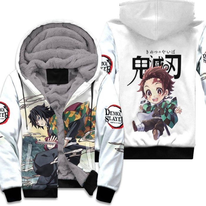 Tomioka Giyu Kimetsu No Yaiba Unisex Fleece Hoodie