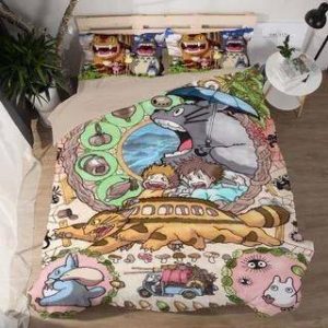 Tonari no Totoro #1 Duvet Cover Pillowcase Bedding Set Home Decor