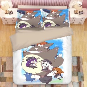 Tonari no Totoro #16 Duvet Cover Pillowcase Bedding Set Home Decor