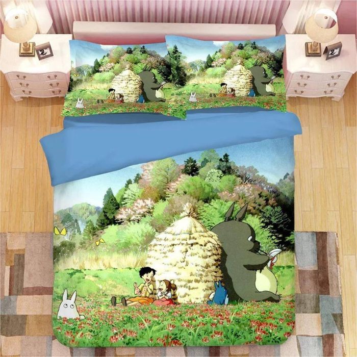 Tonari no Totoro #19 Duvet Cover Pillowcase Bedding Set Home Decor