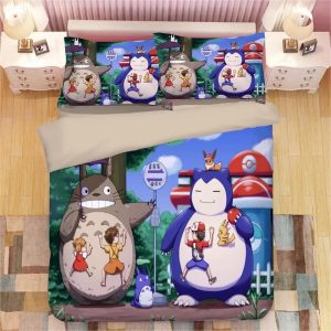 Tonari no Totoro #23 Duvet Cover Pillowcase Bedding Set Home Decor