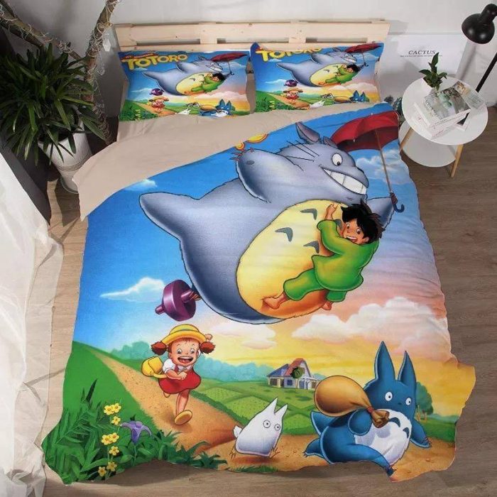 Tonari no Totoro #3 Duvet Cover Pillowcase Bedding Set Home Decor