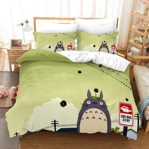 Tonari no Totoro #38 Duvet Cover Pillowcase Bedding Set Home Decor