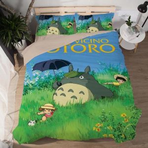Tonari no Totoro #4 Duvet Cover Pillowcase Bedding Set Home Decor