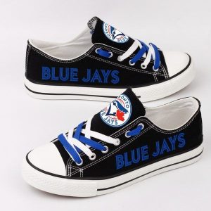 Toronto Blue Jays MLB Baseball 3 Gift For Fans Low Top Custom Canvas Shoes