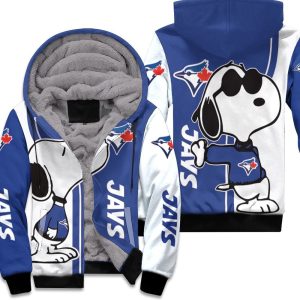 Toronto Blue Jays Snoopy Lover 3D Printed Unisex Fleece Hoodie