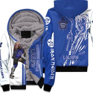 Toronto Maple Leafs And Zombie For Fans Unisex Fleece Hoodie