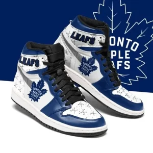 Toronto Maple Leafs Ice Hockey Air Jordan 1 Sport Custom Sneakers