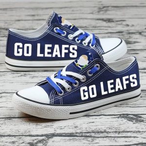 Toronto Maple Leafs NHL Hockey 3 Gift For Fans Low Top Custom Canvas Shoes