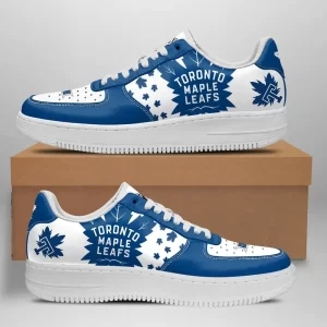 Toronto Maple Leafs Nike Air Force Shoes Unique Hockey Custom Sneakers