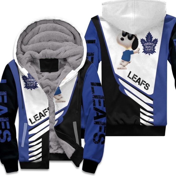 Toronto Maple Leafs Snoopy For Fans 3D Unisex Fleece Hoodie